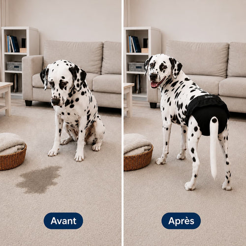 Culotte Brava Anti-Fuite Lavable pour Chienne | Incontinence Chien Senior