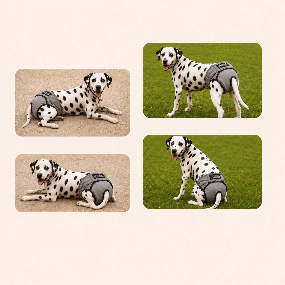 Chienne portant la culotte Brenda lavable pour une protection anti-fuite