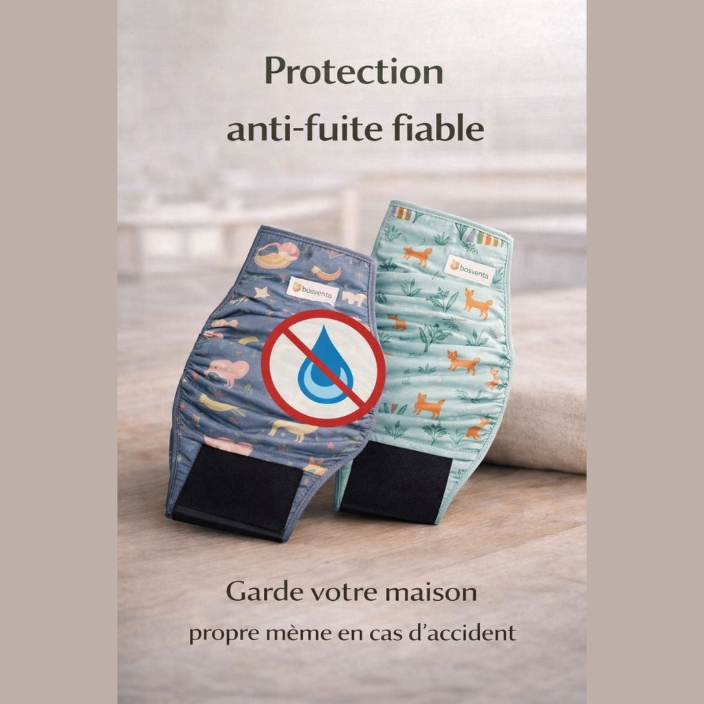 protection anti fuite chien mâle bandeau absorbant prévention accident maison