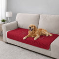 Tapis imperméable pour chien sur canapé, protection anti-fuite et anti-salissures pour chien senior couleur rouge