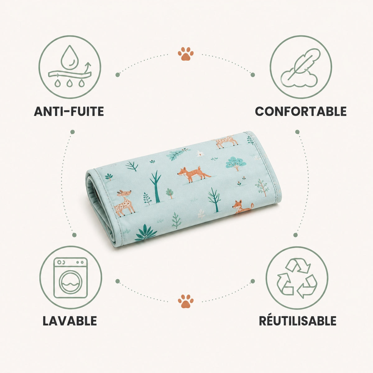Bandeau lavable pour chien mâle : anti-fuite, confortable, lavable et réutilisable